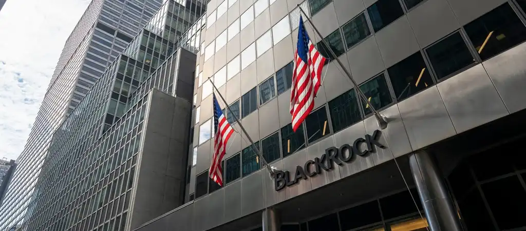 A BlackRock épülete, amely a vagyonkezelő kriptopiaci dominanciáját szimbolizálja.