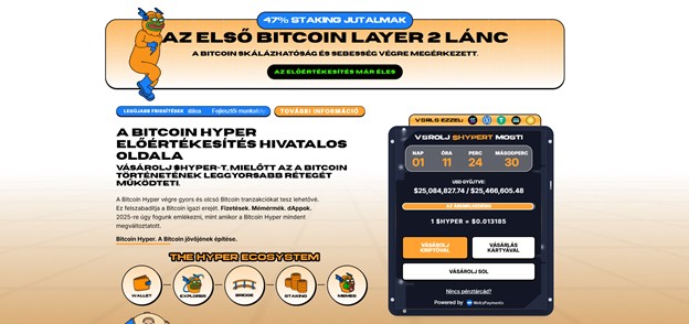 Bitcoin Hyper előértékesítés